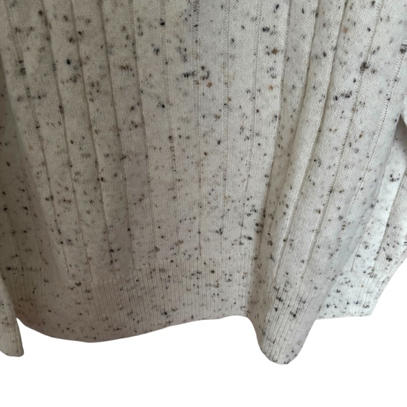Madewell Women’s Donegal Bowden Wool Blend Cream Elevated Henley Sweater Size S - Picture 4 of 12